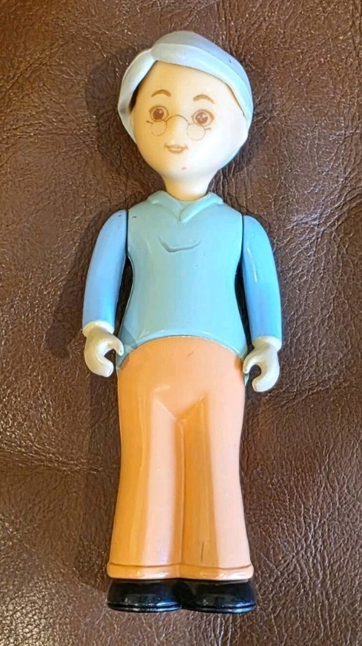 5.5 Inch Little Tikes Grandpa Grandfather Blue Shirt Coral Pant Doll Replacement